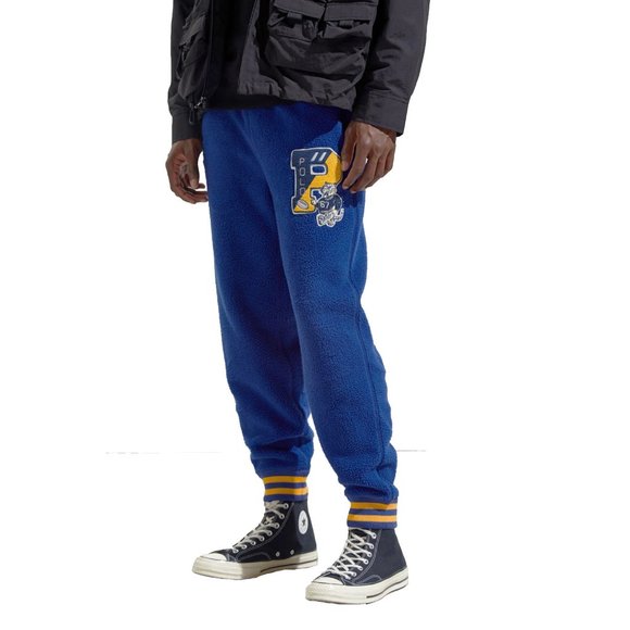 NEW $248 Polo Ralph Lauren Greys Hall Sherpa Sweatpants! Blue Letterman Tiger - Picture 2 of 5